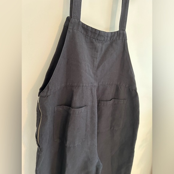 Able Jorja Soft Twill Dungaree Overalls Jumpsuit XL relaxed washed black - Picture 7 of 10